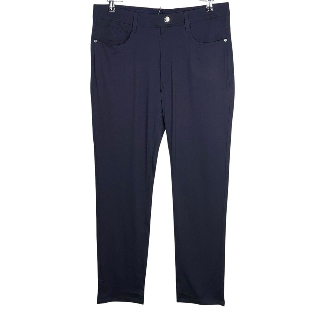 Collars & Co CEO Pants Men 38x32 (Tag 36) Navy Tech Pull On Velocity Stretch NWT